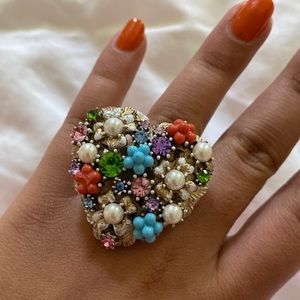 Betsey Johnson Heart Ring